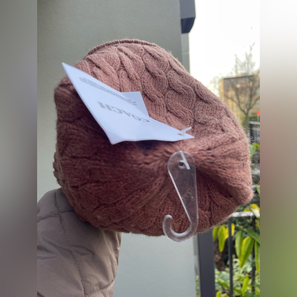 Coach Dark Camel Knit Beanie - Picture 7 of 15
